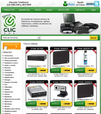 Hospedaje + Catálogo - Clic, Desarrollo web y soluciones en TI